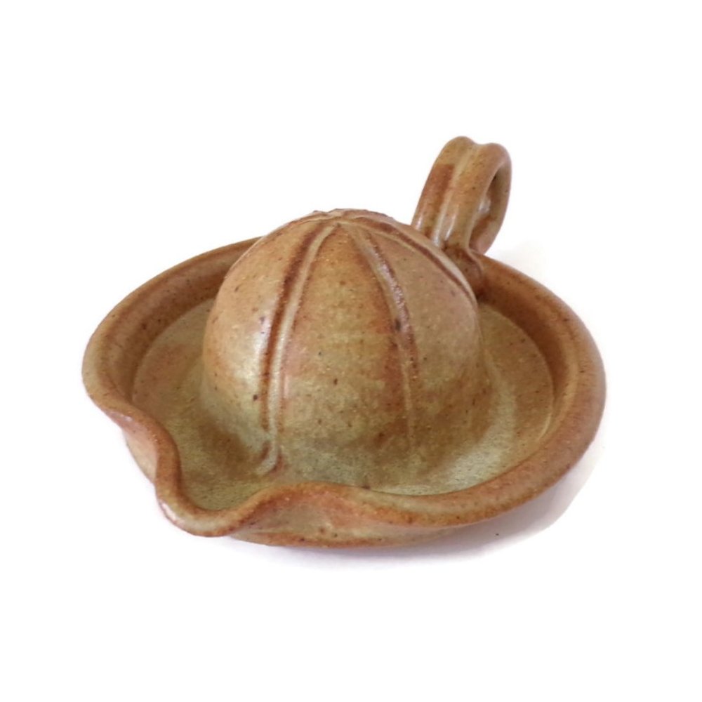 Handmade Orange or Lemon Juicer Stoneware Pottery   3205